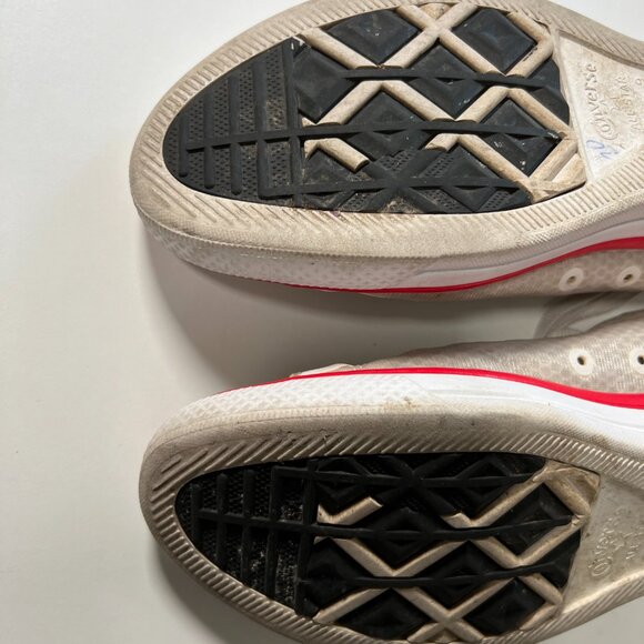 Rare Converse Chuck Taylor All Star Remix Women's 11 White Red - Picture 7 of 11